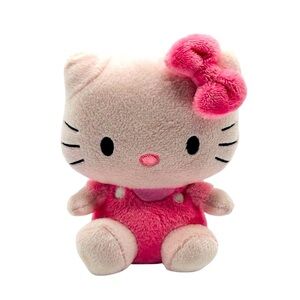 Ty‎ Hello Kitty Pink Mini Plush Cat Toy